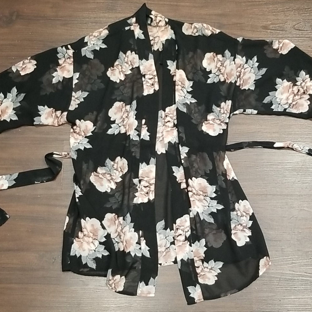 Sheer Floral Cardigan